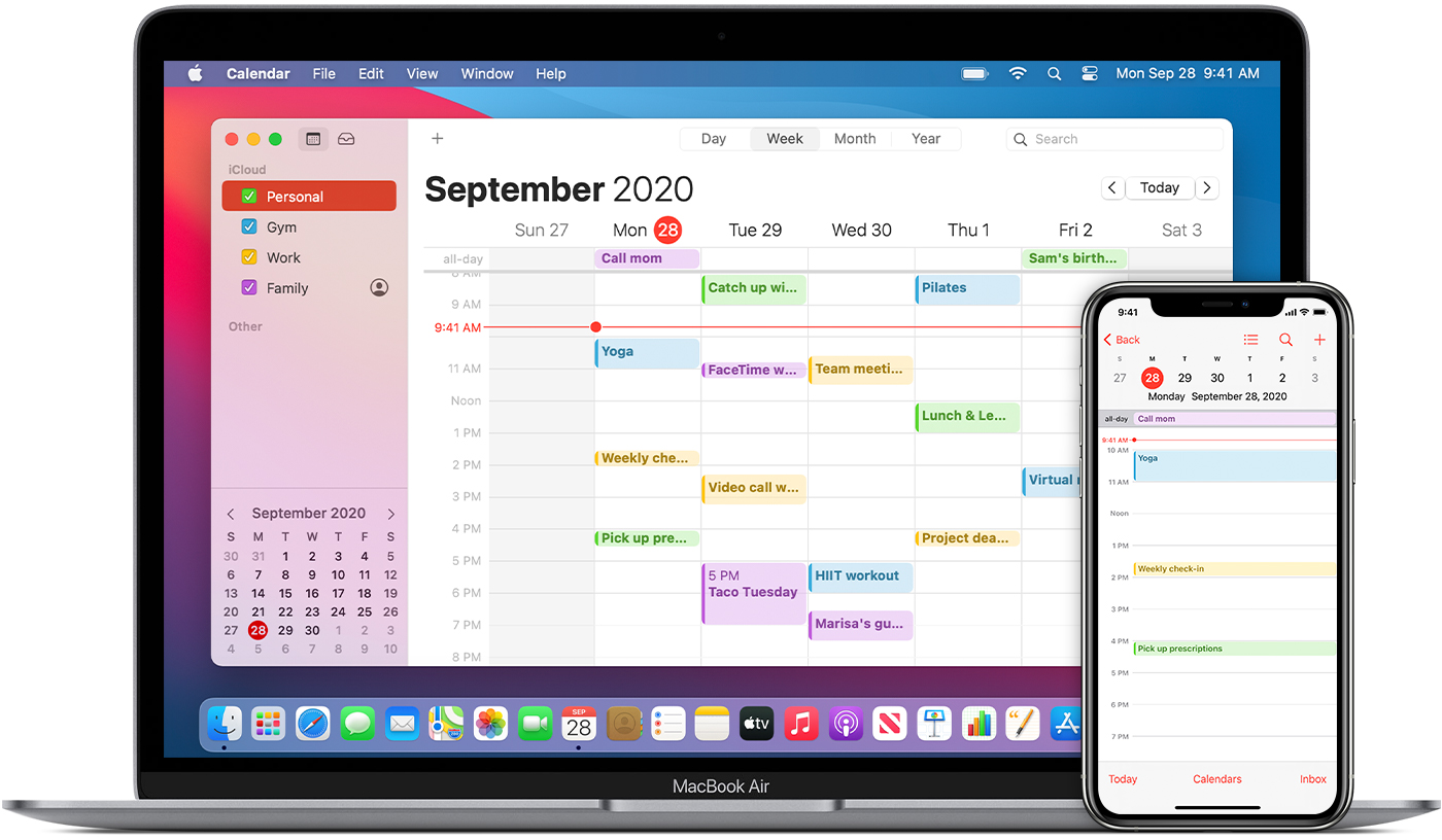 calendar for pages mac